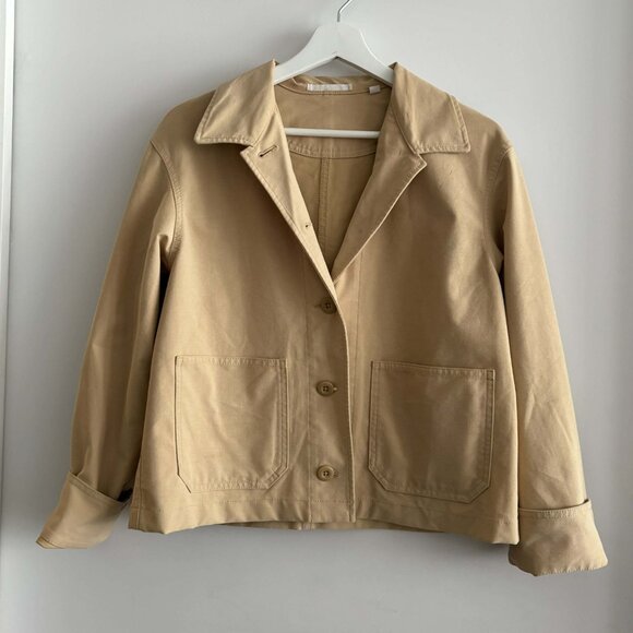 Uniqlo tan jacket - minimal cropped - Picture 4 of 4